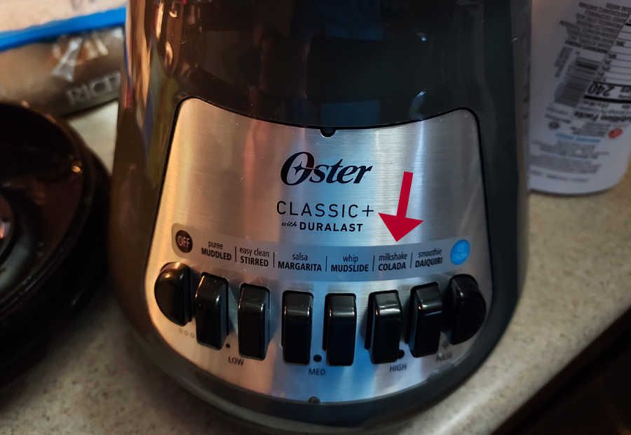 Our blender comes with a Colada button!